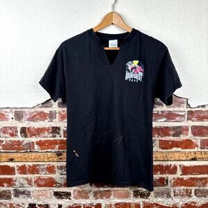 Vintage Rainforest Cafe Shirt Sz Small Black Short Sleeve Choppers Nashville TN